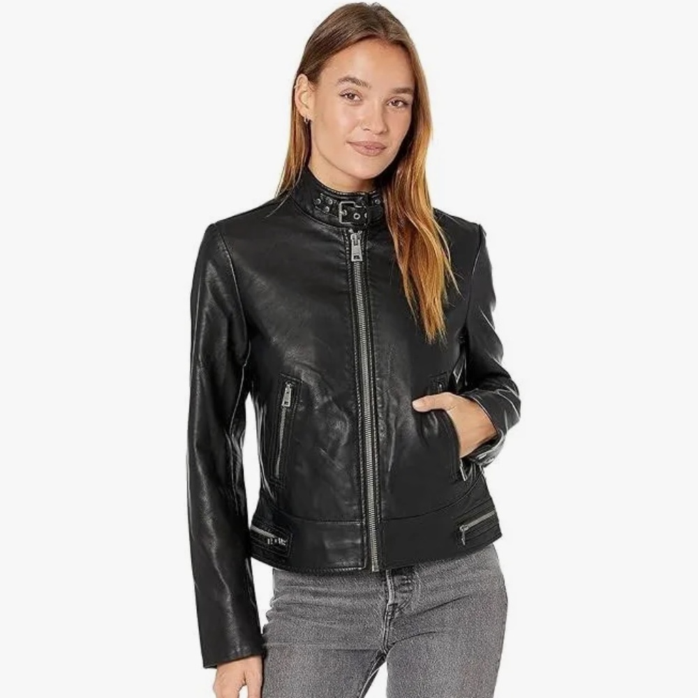 Levi's Women's Faux Leather Racer Jacket